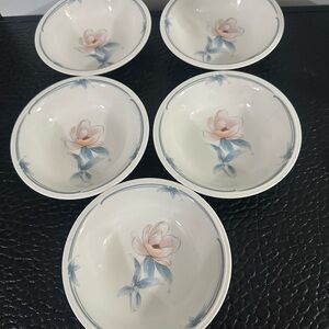 Vintage VINTAGE NORITAKE VERSATONE
FLOATING GARDEN RARE Set Of 5